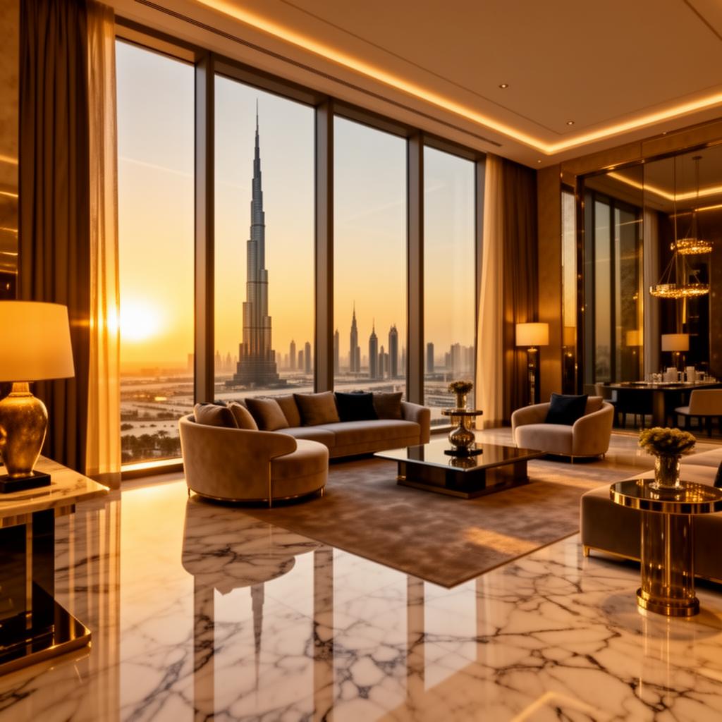 Premium Dubai holiday home interior managed by WYZ Rent
